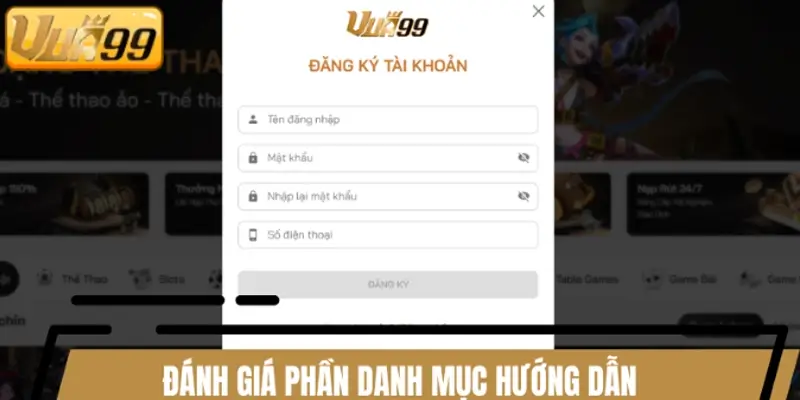 Đánh giá tổng quan về phần hướng dẫn tại hệ thống