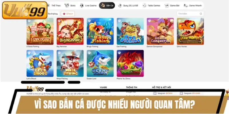 Vì sao chuyên mục bắn cá được nhiều người quan tâm? Vì sao chuyên mục bắn cá được nhiều người quan tâm?